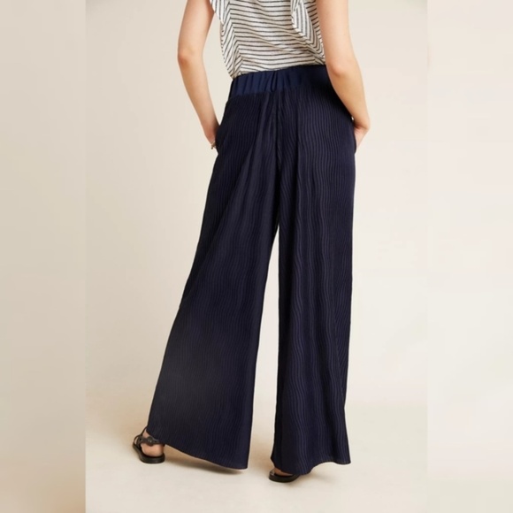 Anthropologie Delano Pleated Wide Leg Pants - Picture 2 of 10